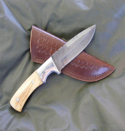 hunting knife damascus 11